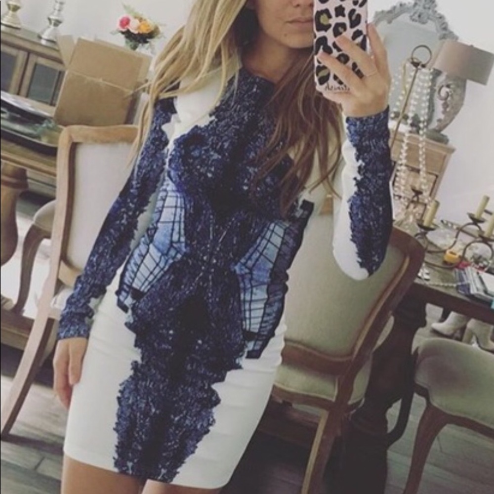 Kittenish print mini dress